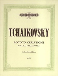 [2314211698] Variaciones Rococo Op.33 Cello Y Piano - Tchaikovsky - Ed. Peters