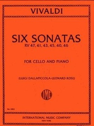 [2314211699] 6 Sonatas Rv 47, 41, 43, 45, 40, 46 Cello Y Piano (Rev. Dallapiccola, Rose) - Vivaldi - Ed. Imc