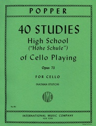 [2314211897] 40 Estudios Op.73 Alta Escuela Cello (Rev. Stutch) - Popper - Ed. International Music Company