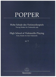 [2314212382] 40 Estudios Para Cello Op. 73 - Popper - Ed. Barenreiter