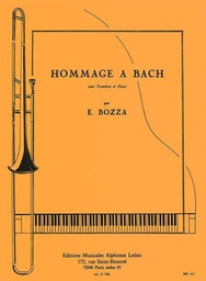 [2314209706] Homenaje A Bach Trombon Y Piano - Bozza - Ed. Alphonse Leduc