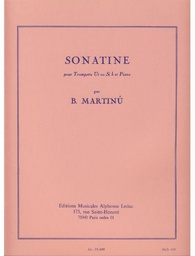 [2314209939] Sonatina Trompeta Y Piano - Martinu - Ed. Alphonse Leduc