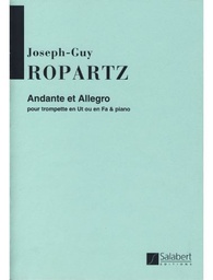 [2314209942] Andante Et Allegro Trompeta En Do/Fa Y Piano - Ropartz - Ed. Salabert