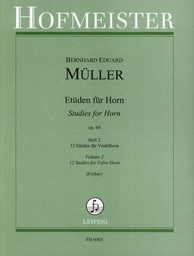 [2314210458] Estudios Trompa Vol.1 Op. 64 - Muller - Ed. Hofmeister
