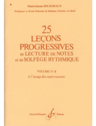 [2314211502] 25 Lecciones Progresivas Vol.4b - Bourdeaux - Ed. Billaudot