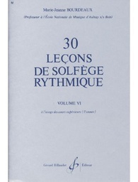 [2314211503] 30 Lecciones Progresivas Vol.6 - Bourdeaux - Ed. Billaudot