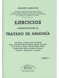 [2314210598] Ejercicios Tratado Armonia Vol.1 - Zamacois - Ed. Boileau