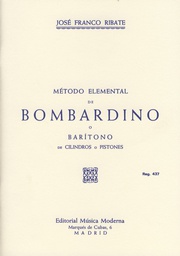 [2314209744] Metedo Elemental De Bombardino O Bajo - Franco - Ed. Musica Moderna
